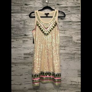 Material Girl NWT 💋 sequinned fronted dress